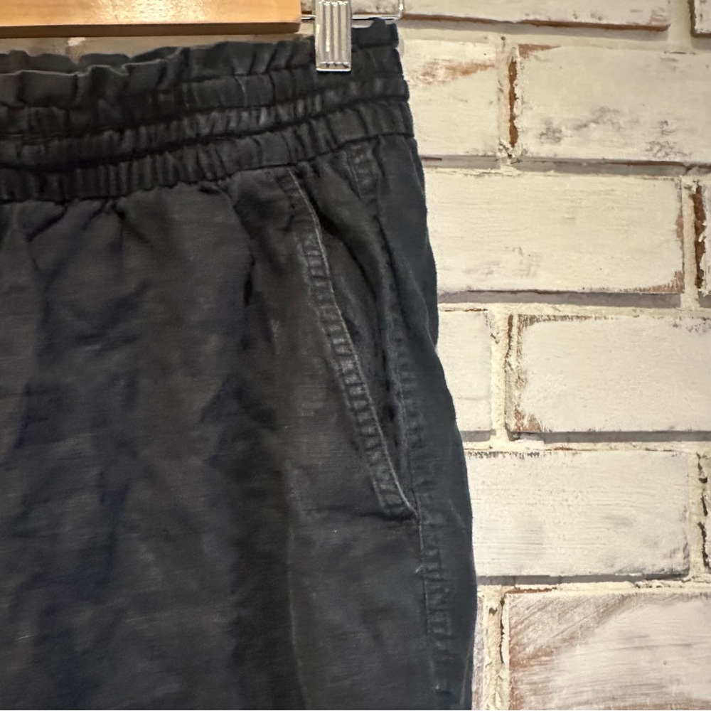 & Other Stories black pull on linen pants size 8 - Picture 5 of 7